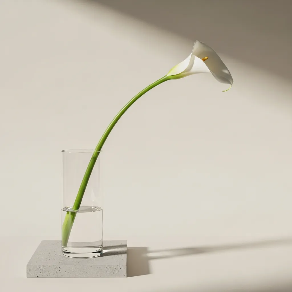 Modern minimalist floral design